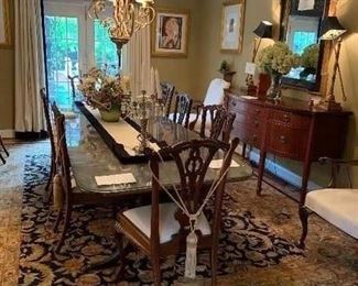 Dining Room table 116"L x 42"W. Priced at only $495.00