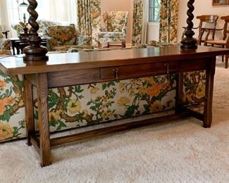 Lovely Wood Console Table with Drawer