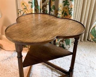 Vintage Wood Side Table 