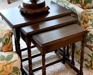 Nesting Wood End Tables