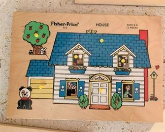 Vintage Fisher Price Puzzle - House