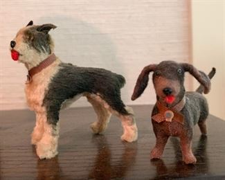 Vintage Plush Dog Miniatures