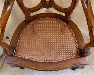 (detail view of cane seat)