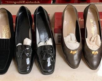 Designer Women's Shoes (including Salvatore Ferragamo & Stuart Weitzman - Sizes Range from 9 to 10)
