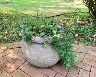Concrete Garden Planters (there are 3 of these)
