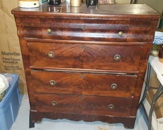 Antique $ drawer dresser 42x16x46