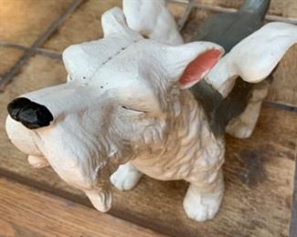 Cast iron painted dog $50 sold