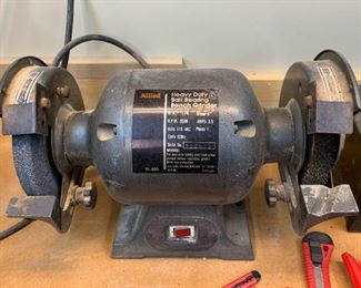 Lot #206 - $65 - Allied Heavy Duty Ball Bearing Bench Grinder