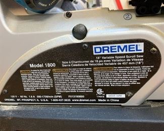 Lot #207 - $200 - Dremel 18" Variable Speed Scroll Saw, Model 1800