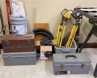 Tool Boxes, Tripod Work Lights