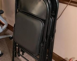 Lot #243 - $40 - Set of 4 Black Folding Chairs