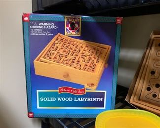Children's Toys - Solid Wood Labyrinth