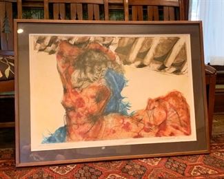 Framed Artwork - "Flaminco Dancer", Artist Signed and Dated