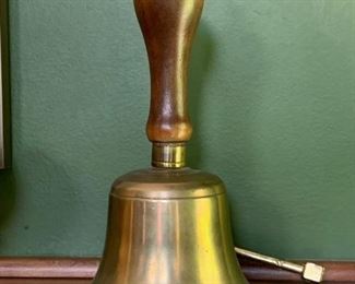 Large Brass School Bell