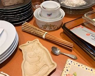 Cat Cookie Mold, Chopsticks, French Baking Dishes