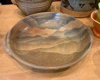 Stoneware Pottery Dish / Pie Plate