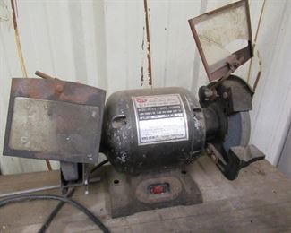 KFF electric Bench grinder, Model HG-6A, 6in wheel, 3500 RPM, 1/4 hp- Price$35.00 
