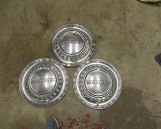 3 Dodge hubcaps Price$25.00