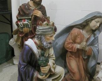 A large Nativity Set.