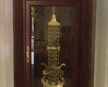 BEAUTIFUL WORKING 77TH ANNIVERSARY HOWARD MILLER GRANDFATHER CLOCK.