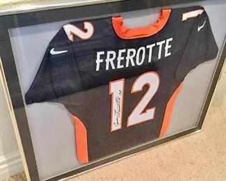 Denver Broncos Signed & Framed Gus Frerotte Jersey https://ctbids.com/#!/description/share/352444