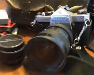 Vintage Pentax Spotmatic 35mm with 3 lenses & more https://ctbids.com/#!/description/share/352436