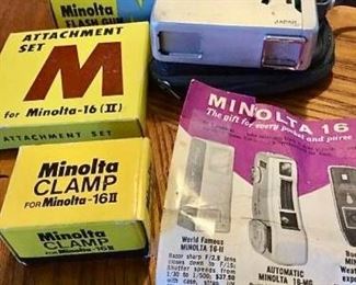 Minolta 16 Pocket Camera & Accessories https://ctbids.com/#!/description/share/352438