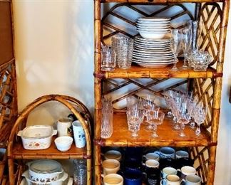 Bamboo Cabinets; Dishware