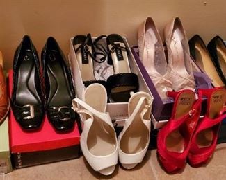 Barely Worn Woman's Shoes - Size 10 (most pairs still with Box