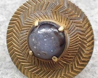 Erika Pena Designs Ora Sterling Gold Plated Ring Sz 7