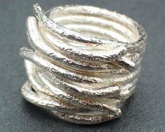 Erika Pena Designs Moya Sterling Ring Sz 7