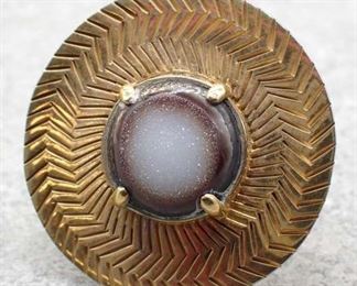 Erika Pena Designs Ora Sterling Gold Plated Ring Sz 6