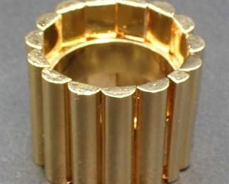 Booth Sterling Gold Plated Ring Size 9