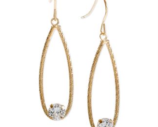 Giani Bernini Cubic Zirconia Teardrop Drop Earrings