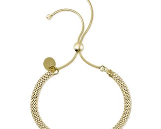 Argento Vivo Mesh Chain Adjustable Bracelet