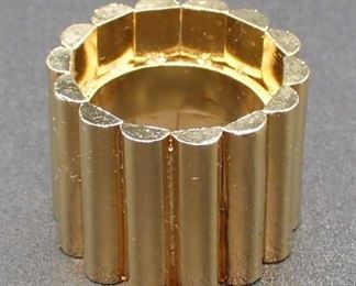 Booth Gold Plated Sterling Ring Size 8