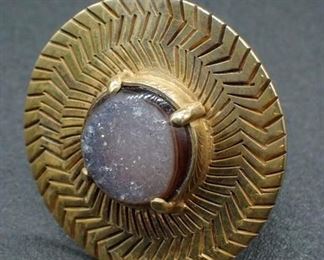 Erika Pena Designs Spiro Dots Sterling Ring Sz 6