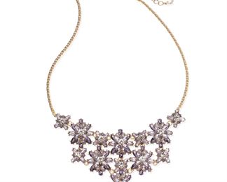 Charter Club Gold-Tone Crystal Statement Necklace