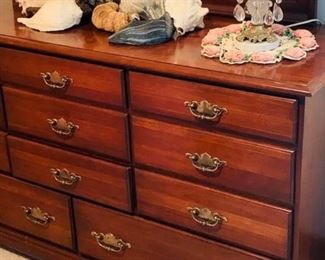 Cherry dresser with mirror $95