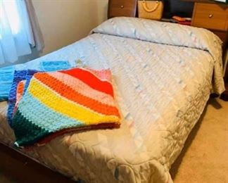 Mid Century Modern Full Sz Bed $95