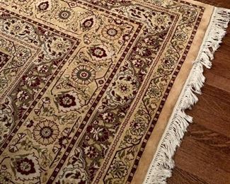 Imperial Pakistan Rug 12' 9' Yellow with Burgandy Motif