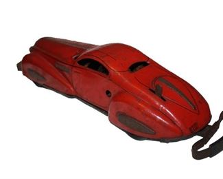 Red Sports Car Cropped back view