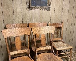 Antique dining chairs