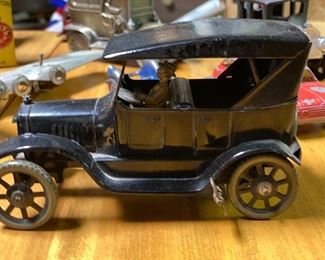 Antique tin Model T Ford car Germany 