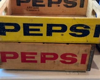 Vintage Pepsi bottle crates