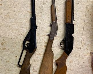 Daisy pellet gun, Crosman 760 and Little scout rifle