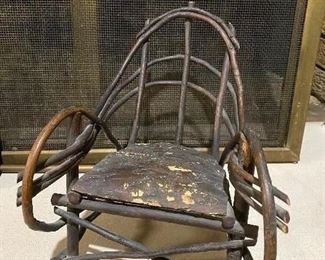 Primitive child or doll chair