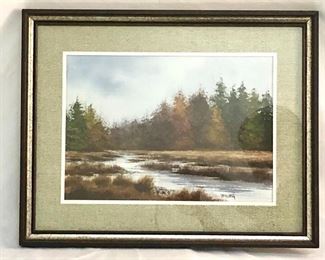Bill Ely  "November Afternoon" Watercolor
