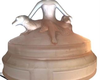 L. E. Smith Art Deco Powder Jar