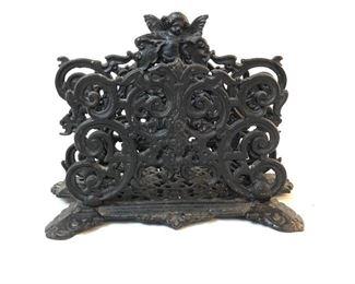 Iron, letter holder.